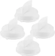 WHAMVOX Microwave Oven Plastic Knobs 4pcs Timer Knob Switch for Replacement Parts
