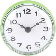 Waterproof Wall Clock with Large Suction Cup for Indoor and Outdoor Use in Home Bathroom Patio Kitchen and Living Room Traditional Pointer Type Home Decor (Green)