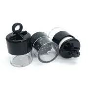 3 Pcs Powder Box Travel Empty Case Containers for Body Makeup with Puff