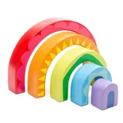 Le Toy Van Petilou Rainbow Tunnel Kids/Toddler Sensory Play Wooden Toy 12m+