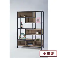 在飛比找PChome24h購物優惠-AS-黑茲爾多層次造型置物架-120x30x180cm