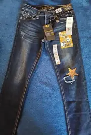 NEW Vigoss Jeans Size 14 Kids The Jagger Ankle Skinny Super Stretch Pants