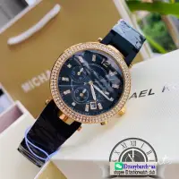 在飛比找蝦皮購物優惠-Michael Kors 水晶口音女士休閒商務模擬手錶橡膠錶