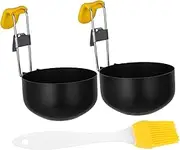 COSMEVIVI Stainless Steel Egg Rings 2pcs Non-Stick Easy to for Poached Muffin Sandwich Eggs