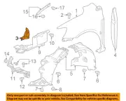 GM OEM 12-20 Sonic Fender Fender Components-Fender Lower Bracket 95024099
