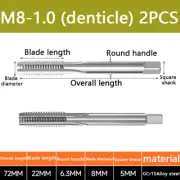 A pair M8-1.0 Hand tap set tap mchne suitable for die steel aluminum
