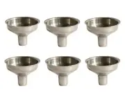 6 Pack Stainless Steel Flask Funnels for Essential Oil Bottles Spices Perfume