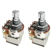 2pcs 6mm B500K Pull Switch Pots Guitar Potentiometer Linear Taper Short Shaft M