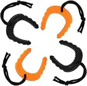 4pcs Door Jam for Law Enforcement, First Responder Door Stopper Emergency Police Door Jam Security Medical Services Door Stop Alarm Wedge Firefighter Gear Accessories Equipment (Orange, Black)
