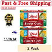 (2 pack) (6 Cans) Libby's Whole Kernel Sweet Corn, (15.25 oz).Great Price
