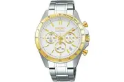 SEIKO Spirit SBTR024 Men's 2/Tone Quartz Chronograph Watch In Box