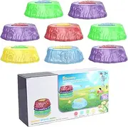 Light Up Stepping Stones, Non-Slip Light Up Floor Stepping Stones, Colorful Light Up Step Stones, Balance Stepping Stones for Boys and Girls, Outdoor Play, Garden Path Decor