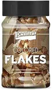 Pentart Colored foil Flakes min. 1 g, Rose Gold, ONE