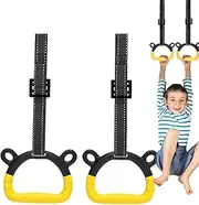 [Generic] Pull up Rings - 2pcs Trapeze Bar Gymnast Rings Set | Professional Pull up Assistance, Strength Training Equipment for Indoor and outdoor Pull-up Bars