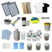 Full Set 1Color Silk Screen Printing Consumable Materials Kit Ink Frame&Squeegee