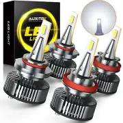 AUXITO 4x 9005 H8 LED Conversion Bulbs Headlight Mini Lamp Kit 6500K Xenon White