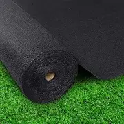 Instahut Shade Cloth 3.66 x 20m Sunshade Sail Shadecloth Sun Block Outdoor Marquee Canopy Shelter Cover for Beach Pool Car Patio Backyard Lawn Garden Carport Fence Greenhouse, Black 90% UV Blockage