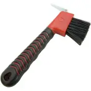 Rubber Hoof Pick with Rubber Handle Brush, Assorted Colors