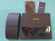 PRADA CATWALK SUNGLASSES WOMENS BLACK 55-19-140