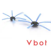 在飛比找momo購物網優惠-【Vbot】二代迷你型掃地機專用 增效彈性刷毛 藍彩刷頭(4