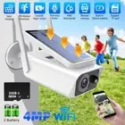 4MP Solar Powered Security Energy Camera Wireless WiFi IP Home CCTV HD Outdoor