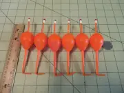6 "Dura-Bob" Plastic Adjustable Sliding Slip Fishing Floats Water Rattle Bobber