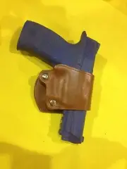 Leather YAQUI Style Holster - Smith Wesson M&P .45 cal (#049 BRN)