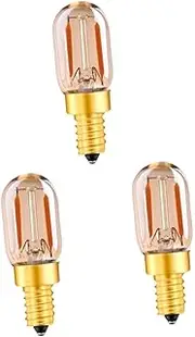 MAGICLULU 3pcs E14 Oven Bulb Long Life Warm White Light for Microwave 12-24v Replacement for Salt Light Cooker Hood Lamp