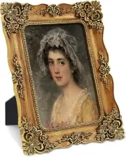 4x6 Vintage Style Picture Frame - Antique Ornate Baroque Motif Picture Frame