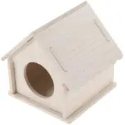 Wooden Maze Hut Hamster Mini House Hideout for Gerbils Guinea Pig Corner