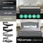 Artiss Bed Frame Queen Double King Single Full Size Base Mattress Fabric Leather