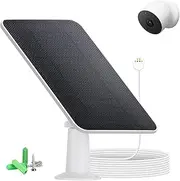 [Oppiiwee] Solar Panel Charger Compatible with Google Nest Camera Outdoor & Indoor & 2nd Generation (Battery Version), 5V 4W Google Nest Cam Solar Panel with 13Ft/4M Cable,IP67 Waterproof (1 Pack)