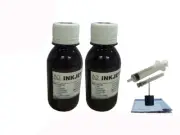 Black Pigment refill ink for Canon PGI-5BK BCI-3E PGI-225 PIXMA iP3300 2x100ml