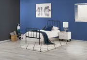 EDINBURGH Black Single Bed