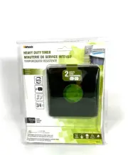 Woods Heavy Duty Timer 50012 Outdoor 2 Outlet 12" Cord 24 Settings 24 Hour NEW