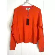 One Teaspoon Neon Leopard Sweater in Orange and Pink Size XS NWT