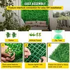 Artificial Boxwood Hedge Panels 6 50cm x 50cm Privacy Screen for Garden Fence