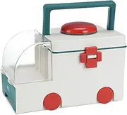 AIMALL Songtai Portable Household First Aid Box - Compact and Lightweight Medicine Storage Solution with Secure Locking System, Available in Grey and Green - 11.8 x 7.1 x 7.5 inches