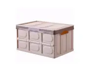 Car Storage Box Folding Receiving Box for Car Backup Box - COFFEE