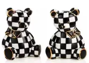 MACKENZIE CHILDS Courtly Bear Salt & Pepper Set