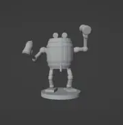 Beer Barrel Golem Monster Manual 28mm Scale DND D&D Tabletop Mini