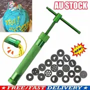 Polymer Clay Gun Extruder Sculpey Sculpting Tool w/ 20 Discs Cake Tool Craft OD