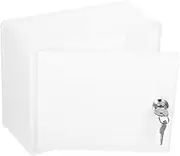 Tofficu 1Set Wall Mounted Milk Box with Lock Simple Style Milk Bottle Case Package Locker for Porch Compact Design Mailbox for Home Office Garden Stylish Storage