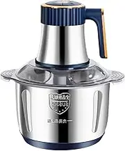 Electric Mincer - Stainless Steel Onion Mincer - Automatic Meat Mincer 5L for Sausage Nut Butters Grain Mills Ice Crushing Preparations for Baby Meals Home Use