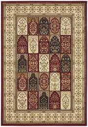 Sydney Pattern in Burgundy Ivory Rug