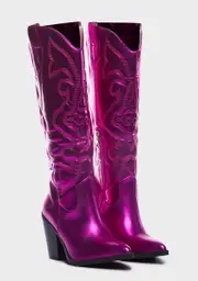 Magenta Rodeo Target Cowboy Boots