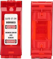 Wall Switch Flip Cover, Red Flame Retardant High Visualization Electrical Switches Flip Cover for Industrial Power Isolation Areas, Easy Locking, Smoother Operation, Convenient