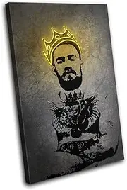 Bold Bloc Design - Conor McGregor UFC Neon Grunge Sports 60x40cm Single Canvas Art Print Box Framed Picture Wall Hanging - Hand Made in The UK - Framed and Ready to Hang 13-2601(00B)-SG32-PO-B