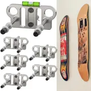 Skateboard Wall Mount (6-Pack) - Strong Aluminum Skateboard Hanger with One B...