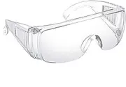 Calibre Medical Safety Visitor Overspec Axe Glasses, Anti-Fog PC Lens, High Definition Vision, Anti-Splash, Comfortable Fit, Safety Eyewear, Military Grade, Eye Protection, Safety Goggles (Clear)